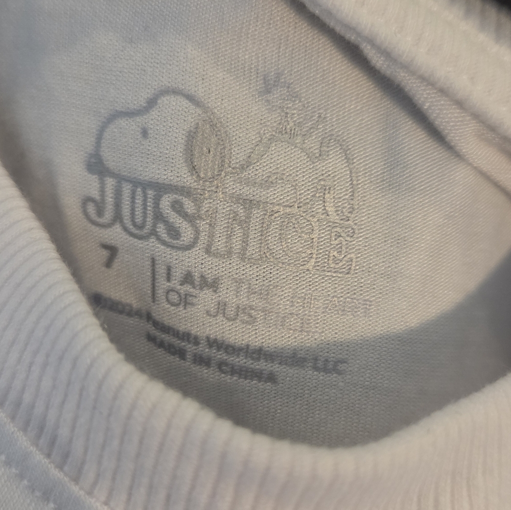Justice Snoopy Overall Set Girls Size 7 NWOT - Picture 2 of 9